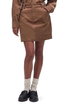 Barbour Oakfield Corduroy Skirt in Taupe at Nordstrom, Size 8 Us