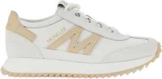 Moncler Pacey 2 Low Top - Dames - Sneakers - Wit - 38 1/2 EU - Leer - Schoenen