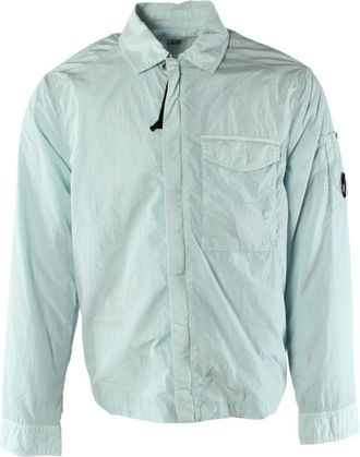 C.P. Company Chrome-R Pocket Overshirt - Heren - Zomerjassen - Blauw - S - Jassen