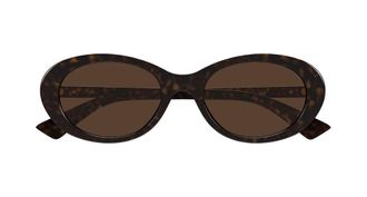 Bottega Veneta Womens Sunglasses Havana-Brown