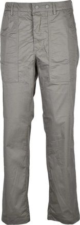 Replay Cotton Stretch Trousers - Military Green