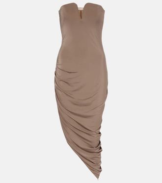 Nensi Dojaka Asymmetric draped cocktail dress