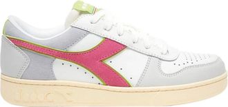 Diadora Witte leren lage sneakers - Dames - Sneakers - Wit - 36 EU - Leer - Schoenen