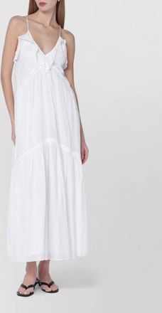 Isabel Marant vasma cotton voile dress maxi backless