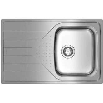 Teka Fregadero Sobre-encimera Acero Inoxidable Rectangular 1 Senos Tek
