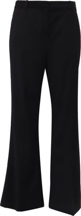 Theory High-Rise Flared Trousers in Black Wool