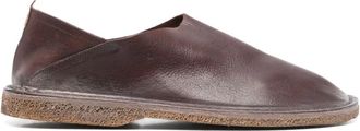 Moma Slippers in pelle - Marrone