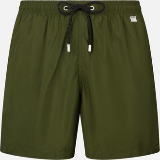 MC2 Saint Barth Man Lightweight Fabric Military Green Swim Shorts Lighting Pantone Pantone Special Edition