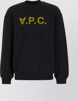 A.P.C. oversized logo-print cotton sweatshirt