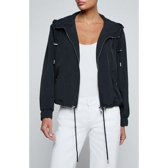 L'agence Miro Windbreaker in Black at Nordstrom, Size Xx-Small
