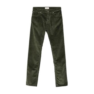 Jacob Cohen Jeans, Heren, Groen, W38, Groene Jeans met Vijf Zakken