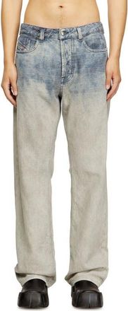 Diesel 19080 D-Eeper Relaxed Straight Leg Jeans in Denim at Nordstrom, Size 34