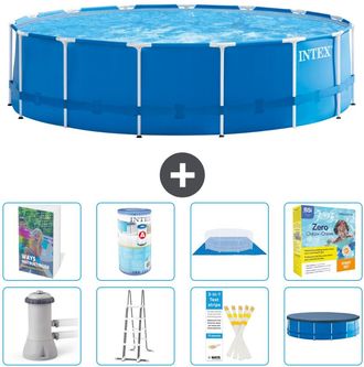 Intex Piscina Con Estructura Redonda - 457x122 Cm - 9-piezas S572