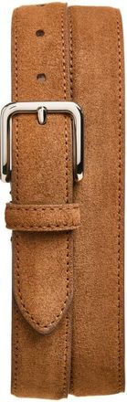 Vince Alex Stitched Suede Belt in Saddle at Nordstrom, Size 42