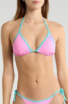 Rip Curl Surf Puff Triangle Bikini Top in Light Pink at Nordstrom, Size X-Small