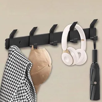 OEM Appendiabiti Da Parete Con 5 Ganci Doppi. Design Salvaspazio Per Una Casa Ordinata