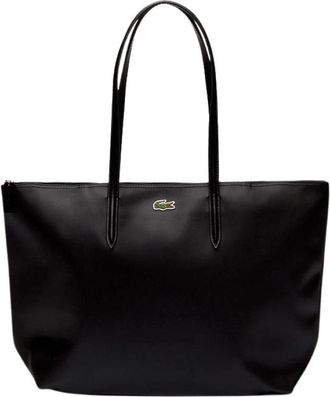Lacoste Effen Schoudertas met Logo - Dames - Schoudertassen - Zwart - ONE Size - Polyester - Tassen