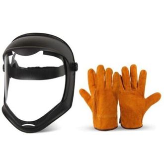 OEM Protector Facial Con Visera, Cubierta Antivaho, Protecci&oacute;n Contra Esmerilado, Protecci&oacute;n Contra Ca&iacute;das, M&aacute;scara Con Doble Diadema -crezuo