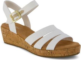 Toms Julia Wedge Sandal in White at Nordstrom, Size 5.5