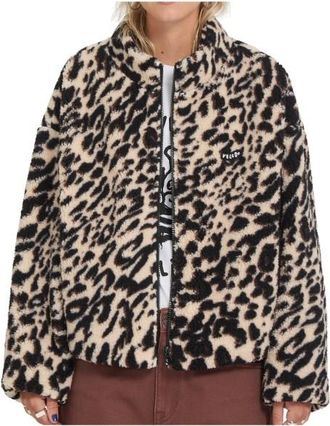 Volcom Wylding Out Sherpa Fleecejacke f&uuml;r Damen | braun