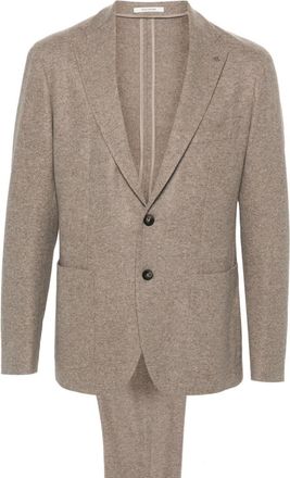 Tagliatore m&eacute;lange virgin-wool suit - men - Cupro/Virgin Wool/Viscose/Modal/Cotton - 52 - Neutrals