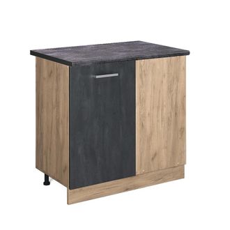 Vicco Armario De Esquina R-line, Hormig&oacute;n Negro, 86 Cm, Et Antracita, Vicco