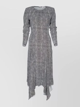 Elisabetta Franchi python-print midi dress
