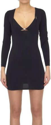 Alexander Wang Bikini Neckline Crystal L - Dames - Korte kleedjes - Zwart - S - Kleedjes
