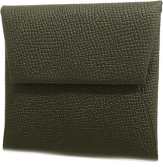 Herm&egrave;s Black Epsom Leather Coin Purse/Coin Case (Pre-Owned)