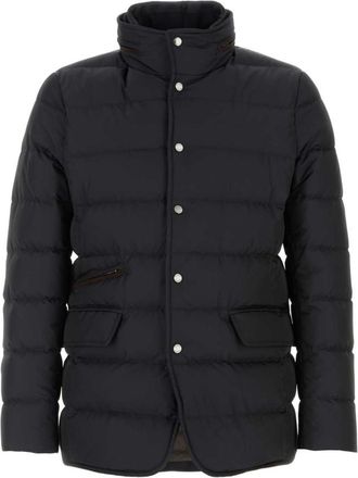 Moorer Blue Quilted Down Jacket