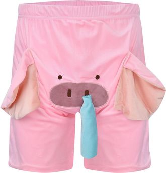 Generic Mens Lounge Pants A Funny Elephant Boxer Novelty Shorts Humorous Underwear Prankfor Men Animal Themed Boxer Pants Elephant Will RingPlay Strange Pajam