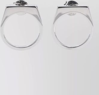 Maison Margiela brass hoop earrings