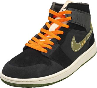 Nike AIR Jordan 1 MID SE Craft Mens Fashion Trainers in Anthracite - 7 UK
