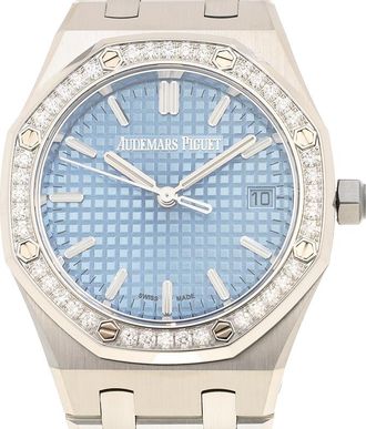 Audemars Piguet Royal Oak Automatic Diamond Blue Dial Ladies Watch 77451ST.ZZ.1361ST.03
