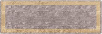 vidaXL Pasillo De Alfombra Marsa Gris 100 X 300 Cm Poli&eacute;ster Y Pvc Vidaxl