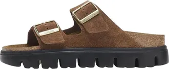 Birkenstock Arizona Chunky Suede Leather Dark Tea Black 1028389