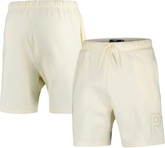 Pro Standard Mens Pro Standard Cream Pittsburgh Pirates Neutral Fleece Shorts at Nordstrom, Size Xxx-Large