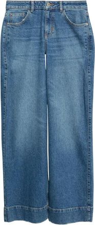 Comma Anna Wide Leg Jeans - Dames - Loose Fit Jeans - Blauw - XL - Denim - Jeans