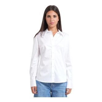 Guess Overhemden, Dames, Wit, XL, Katoen, New Cate Shirt