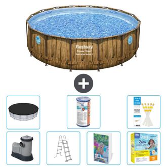 Bestway Piscina Bestway Power Steel Redonda - 488x122 Cm - 8-piezas S572