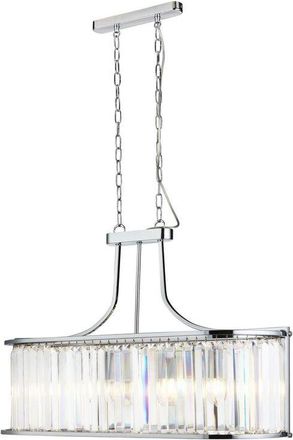 Searchlight Searchlight - Victoria - 5 Light Bar Pendant Chrome, with Glass, E27