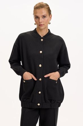 Exquise Barbara Knit Cardigan in Black at Nordstrom, Size Medium