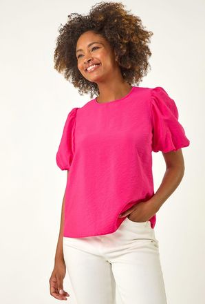 Roman Balloon Short Sleeve Top