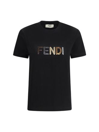 Tシャツ・カットソー FENDI Men T Shirts FZC370AU7S F1RWW GREY Men's Designer T-shirts & Polos | FENDI US