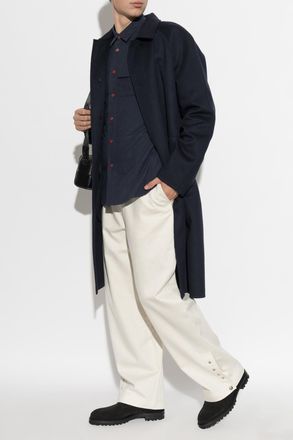 Kiton Shirt With Pocket, Mens, Navy Blue