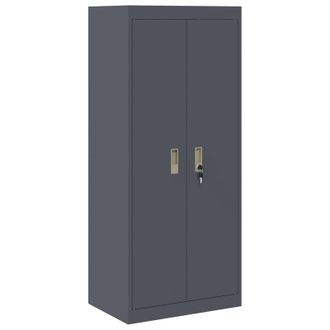 vidaXL Armario De Almacenamiento Antracita 60 X 40 X 140 Cm Acero Vidaxl