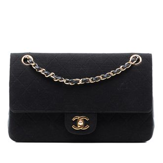 Chanel Tweedehands Medium Classic Jersey Double Flap