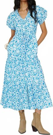 Banjanan Poppy Dress In Clam Garland River
