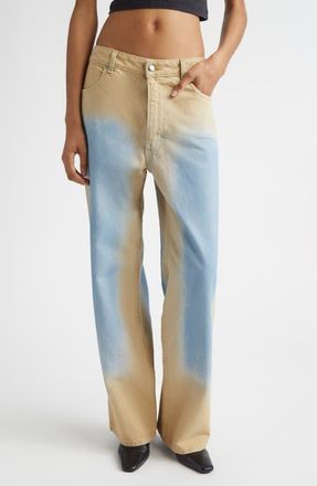 ECKHAUS LATTA Wide Leg Jeans in Sandbar at Nordstrom, Size 27