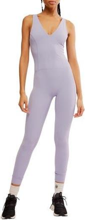 Free People FP Movement Never Better Strappy Back Jumpsuit in Platinum at Nordstrom Rack, Size X-Small